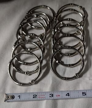 Shower curtain rings - Lot of 13